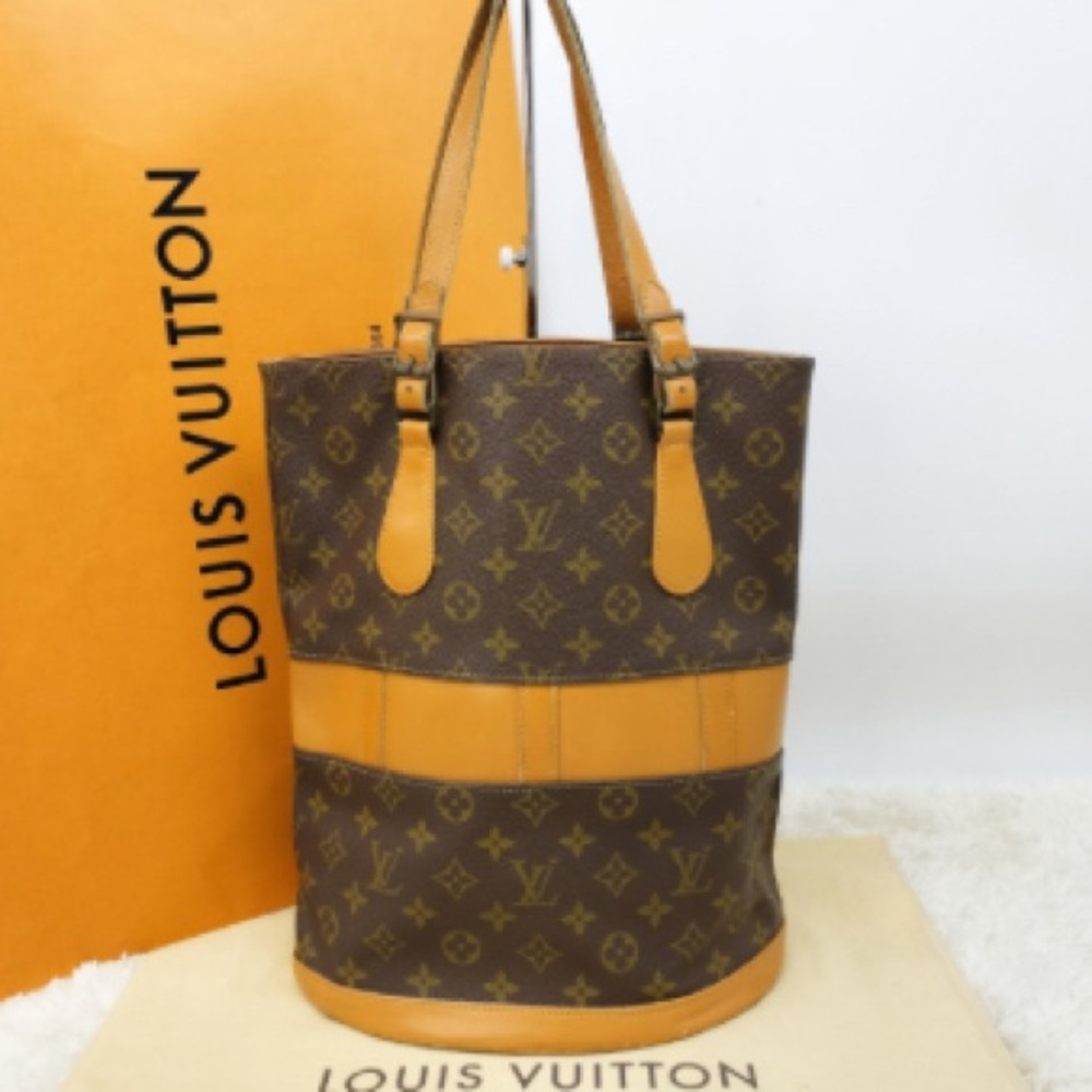 Louis Vuitton Authentic Vintage Bucket GM Monogram Bag-T42236 - Rank AB-COA